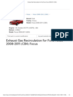 Exhaust Gas Recirculation For Ford Focus Focus 2008-2011 (CB4)