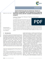 Electrochemical Glucose Biosensor Based on Graphene Compsites- Use of Dopamine as a Reducing Monomer and as Site for Covalent Immobilization of Enzyme