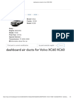Dashboard Air Ducts For Volvo XC60 XC60
