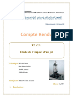 Compte Rendu: Etude de L'impact D'un Jet