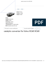 catalytic converter for Volvo XC60 XC60