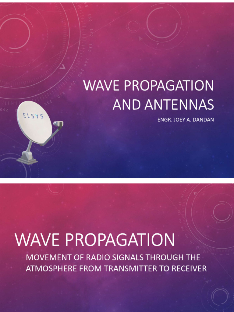 Wave Propagation in Antennas | PDF | Antenna (Radio) | Ionosphere