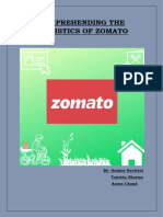 Comprehending The Statistics of Zomato
