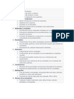 Estructura Del Informe de Prácticas. Bachillerato