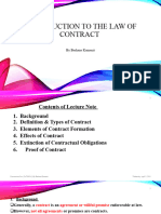3.introduction To The Law of Contracts