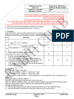 Examath - LS Sample 07 E - 2023 +solution