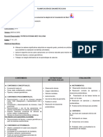 Planificación de Diagnóstico Matemática 2018 - 3º Grado