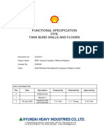 Functional Specification Civil Tank Bund Walls and Floors: Rev Date Description Prepared by Reviewed by Approved by