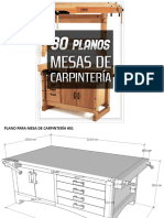 Guía Con 30 Planos para Hacer Mesas de Carpintería Autores Varios