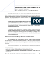 Uentes DE Peligros Específicos para LA Salud Humana DE LOS Productos DE LA Pesca LOS Ictiotoxismos