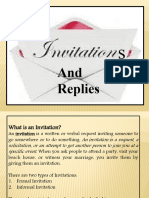 Invitations and Replies