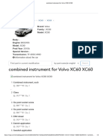 Combined Instrument For Volvo XC60 XC60.3