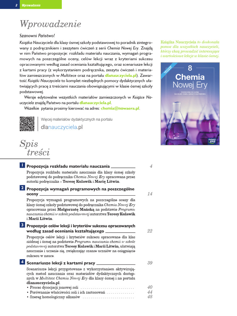 Wos Klasa 8 Nowa Era spis-tresci-do-ksiazki-nauczyciela-klasa-8 | PDF