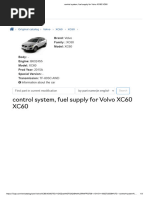 Control System, Fuel Supply For Volvo XC60 XC60