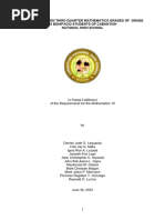 Data Analysis On Third Quarter Mathematics Grades