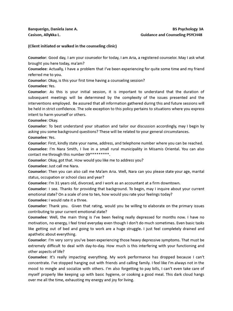 G&C Dialogue | PDF | Feeling | Behavioural Sciences