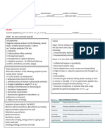 Psychiatric History Form Al Rashid