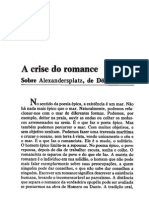 BENJAMIN,Walter.a Crise Do Romance in Obras Escolhidas v1