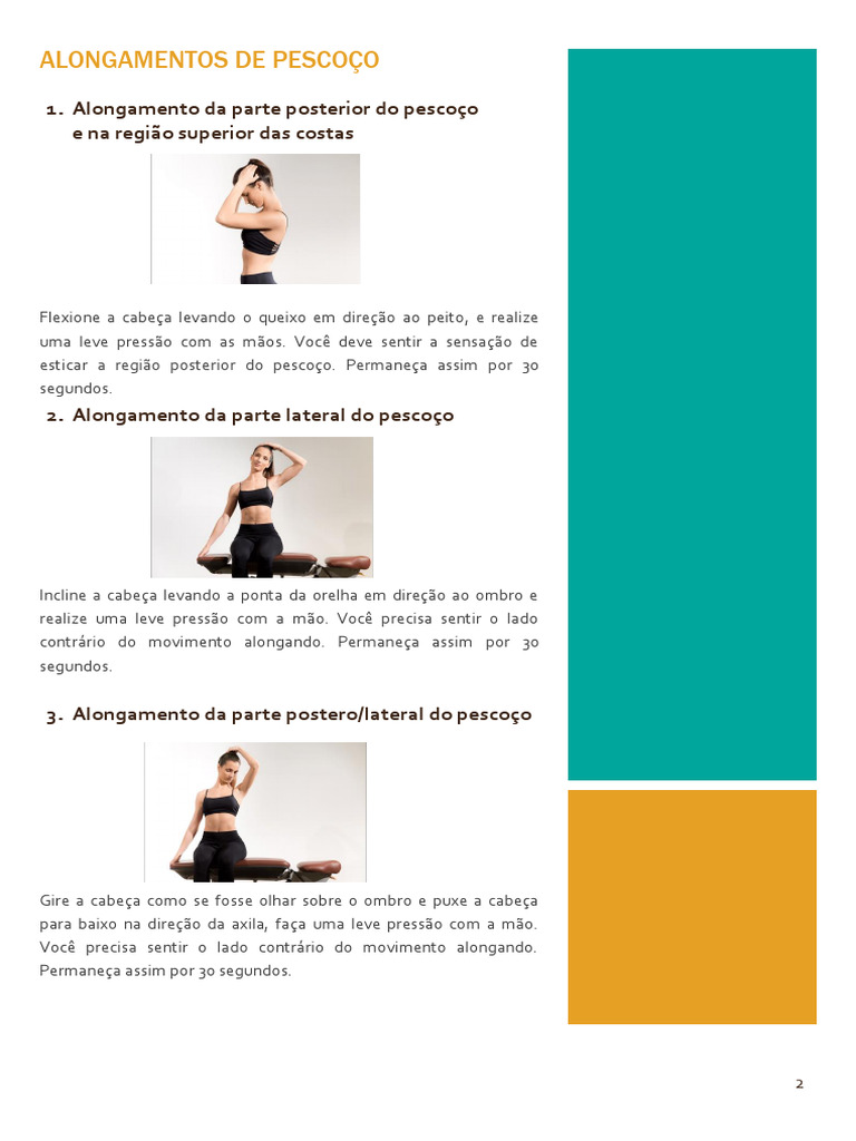 Cartilha Alongamentos Seplag | PDF | Pé | Coluna vertebral, image size:768x1024