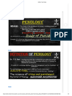 Criminology U1 Penology Introduction