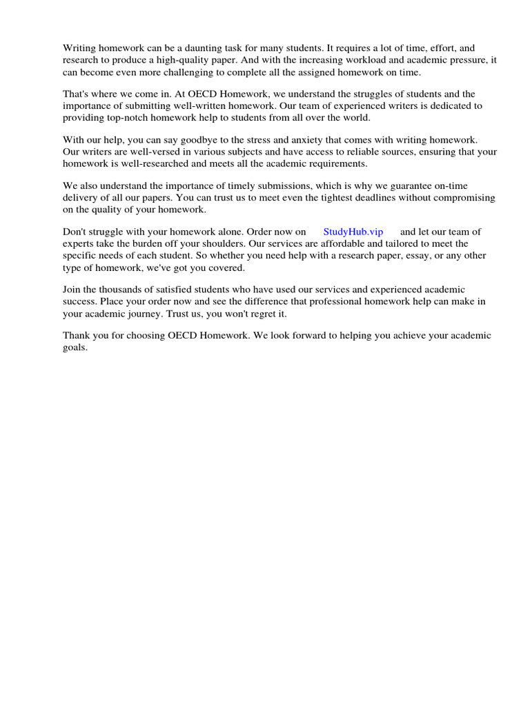 Oecd Homework PDF Inflation Homework