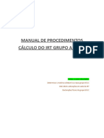 Manual de Procedimentos Do Cálculo Do Irt Grupo A B C