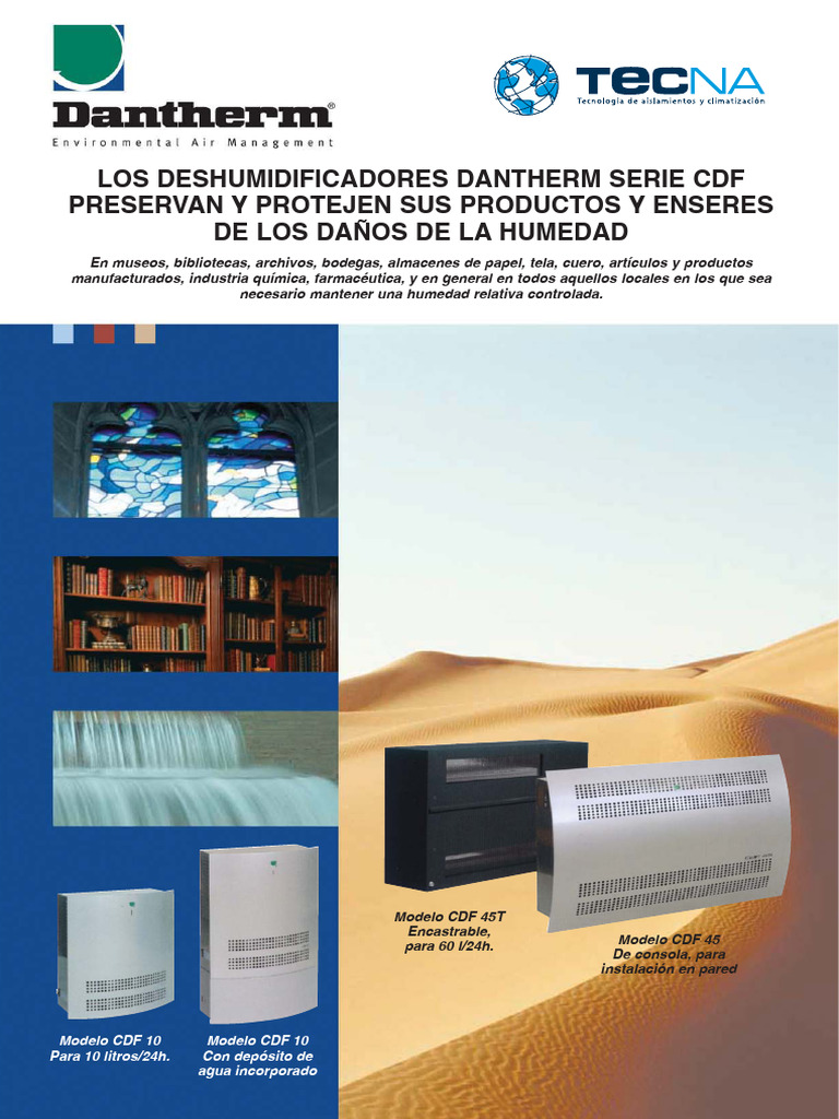 Deshumidificadores Dantherm CDF | PDF | Corrosión | Humedad