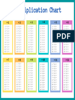 Blank Multiplication Chart Landscape Orientation