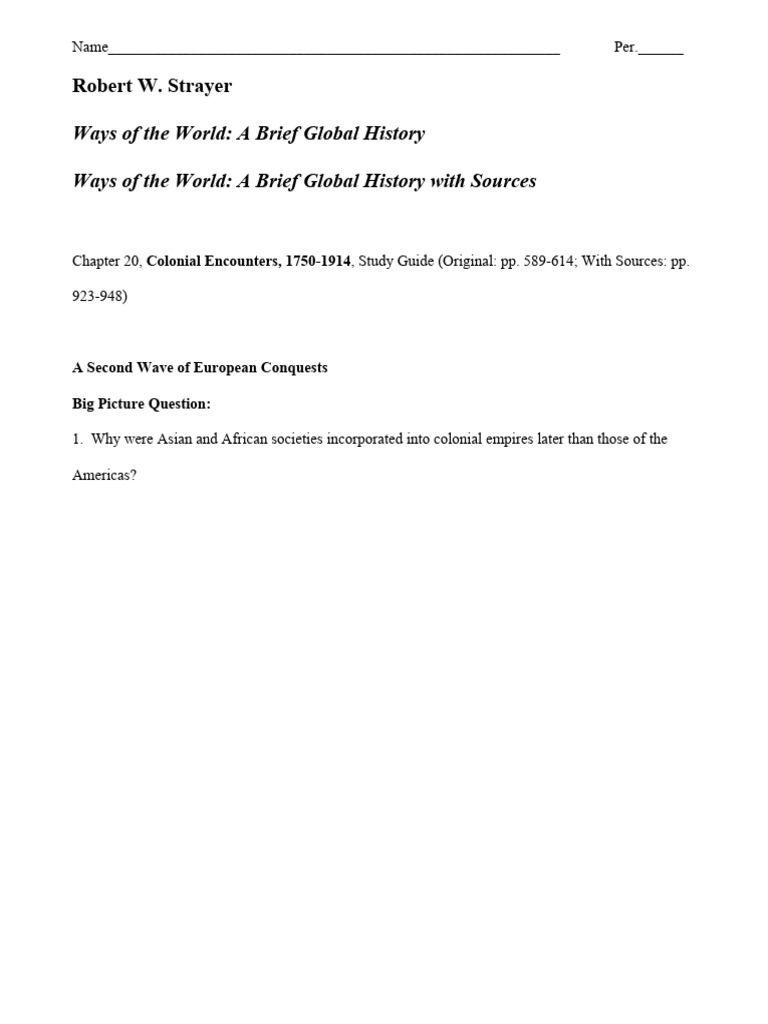 Ways Of The World Book