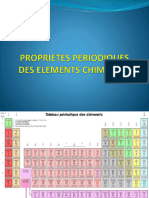 2 Propriétés Periodiques Des Elements Chimique