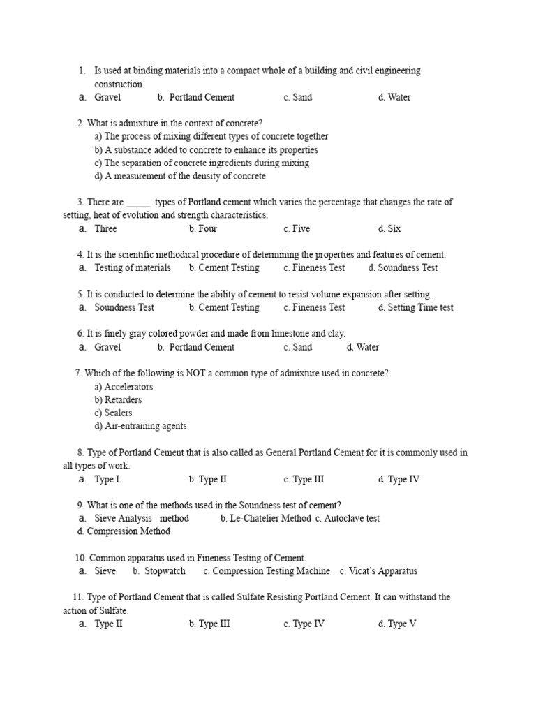 Understanding Cement and Admixtures | PDF | Concrete | Cement