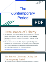 The Contemporary Period (1)