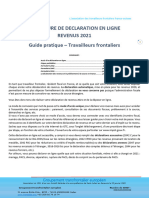 2022 - Procedure de Declaration en Ligne Revenus 2021. Nvelle Charte