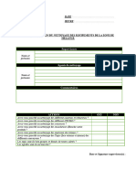 Fiche Inspection Nettoyage Quotidien