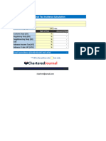 Total Tax Incidence Calculation