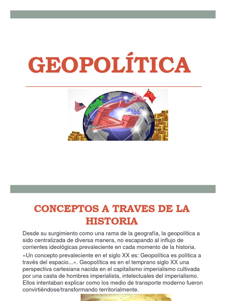 Geopolítica: Historia y Conceptos Clave | PDF | Educación en artes ...