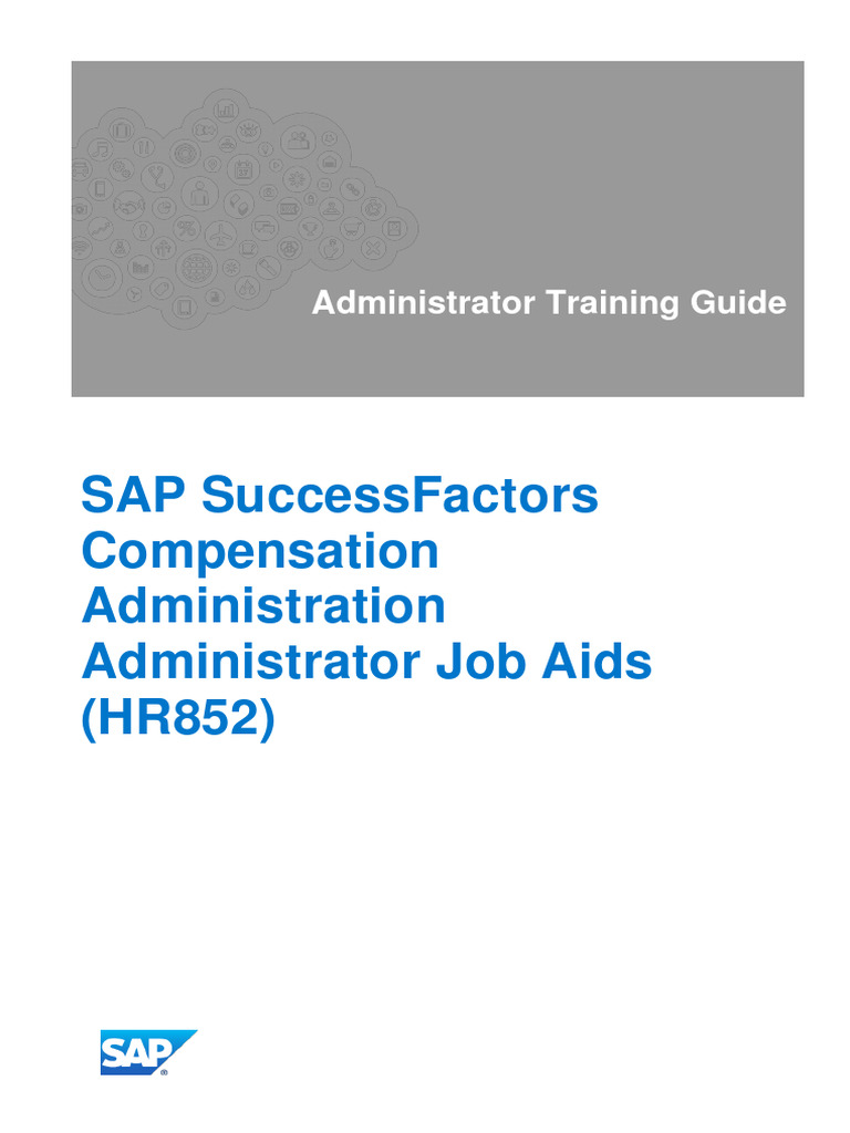 Sap successfactors compensation administration administrator job aids