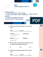 L4 Converting Metric Units