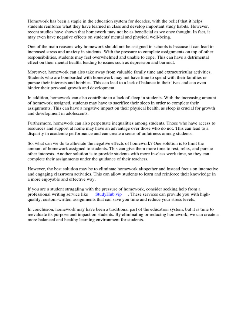 Why we shouldnt have homework in school download free pdf homework