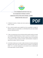 Exercicios de Aplicacao - Eca