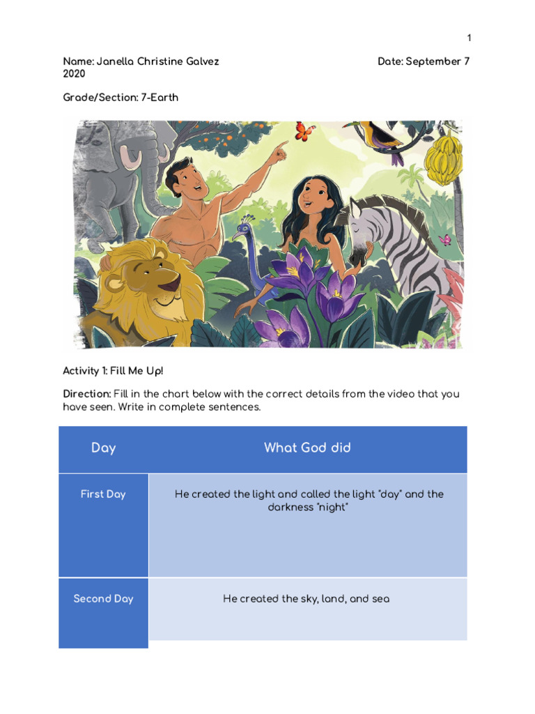James Raca - Explore Task 1: Fill Me Up PDF | PDF