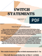 Tle Group 2 Switch Statements