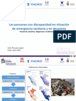 Las Personas Con Discapacidad en Situación de Emergencia Sanitaria y en Desastres