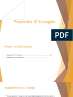 Properties of Triangle