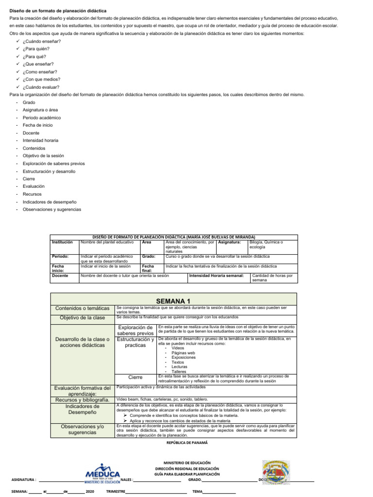 Guía para la Planificación Docente | PDF | Evaluación | Maestros
