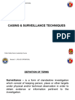 Casing and Surveillance Techniques