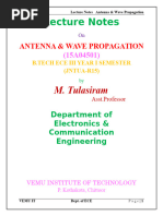 Lecture Notes: M. Tulasiram