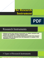 Research Instrument