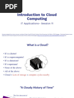 ITA Session 11 Intro To Cloud Computing