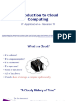 ITA Session 11 Intro To Cloud Computing